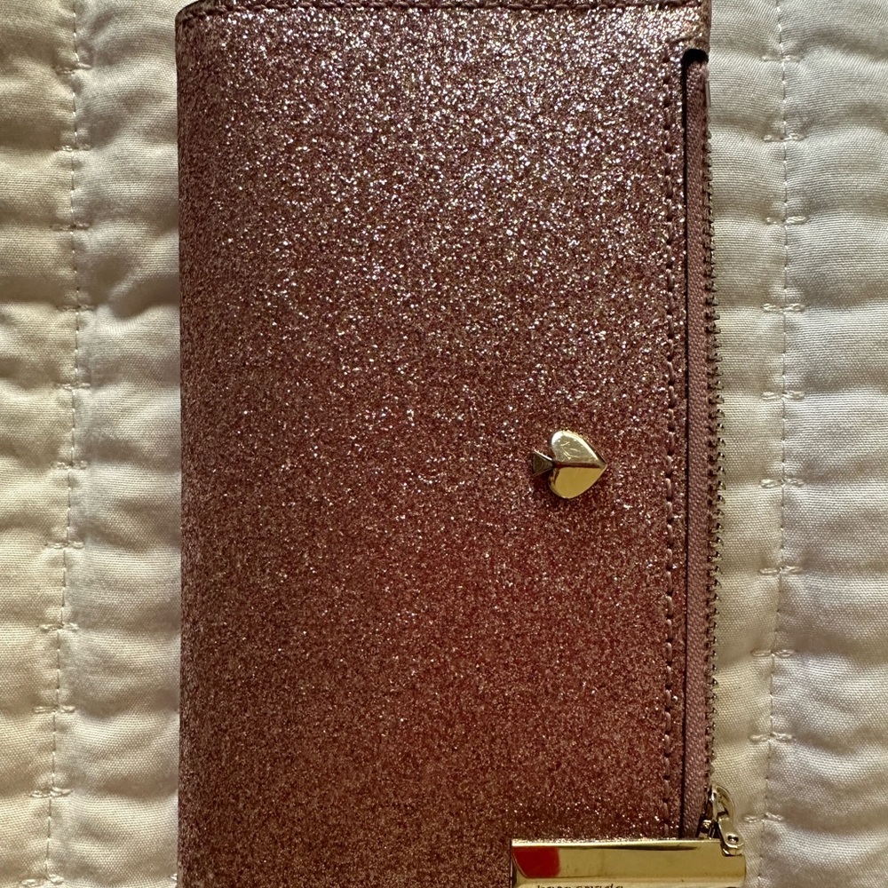 Limited Edition Kate Spade Glittery Pink Wallet